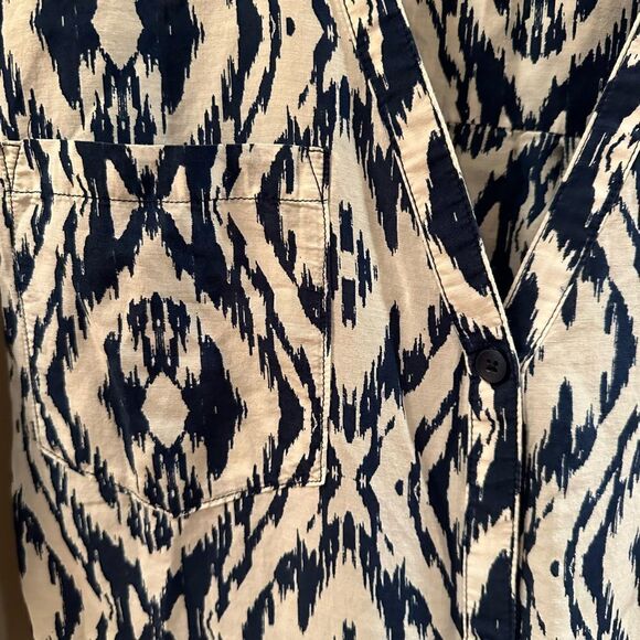 Athleta Ikat Kaftan Tunic Shirt Dress Swim Cover, XSmall - Picture 3 of 6